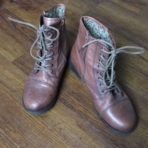 Steve Madden Leather Boots Tammee 6.5